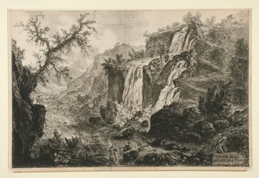 View of the Small Waterfalls at Tivoli, from Views of Rome