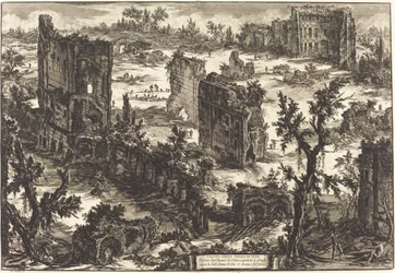 View of the Baths of Titus