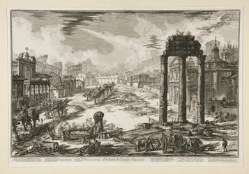 View of the Campo Vaccino, from Vedute di Roma