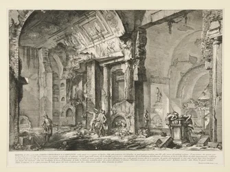View of another part of the tomb chamber of L. Arruntius, from Le Antichità Romane