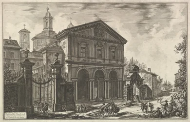 View of the Basilica of San Sebastiano fuori delle mura, ca. 1750