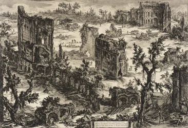 View of the Baths of Titus