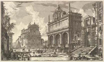 View of the Fountainhead of the Acqua Felice, from Vedute di Roma Roman Views