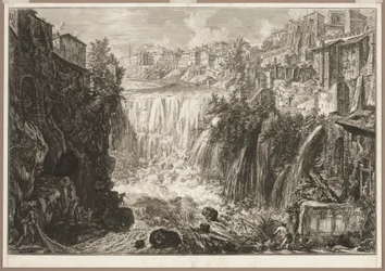 View of the Grand Cascade at Tivoli, from Views of Rome