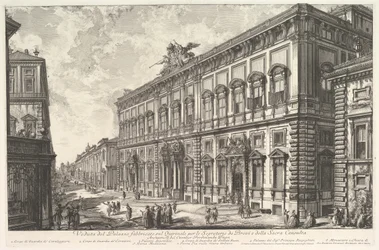 View of the Palazzo della Consulta on the Quirinal housing the Papal Secreteriat