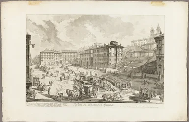 View of the Piazza di Spagna, from Views of Rome