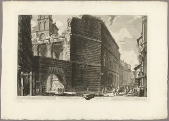 View of the Remains of the Forum of Nerva, from 