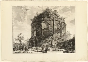 View of the So-Called Tempio della Tosse (Temple of the Cough) on the Via Tiburtina a mile from Tivoli, from Views of Rome