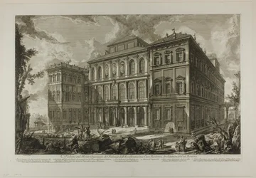 View of the Palace of the Illustrious Barberini Family on the Quirinal Hill, Designed by Cavaliere Bernini, from Views of Rome