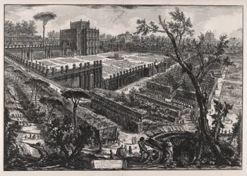 Villa Pamphilj outside the Porta San Pancrazio, from Views of Rome