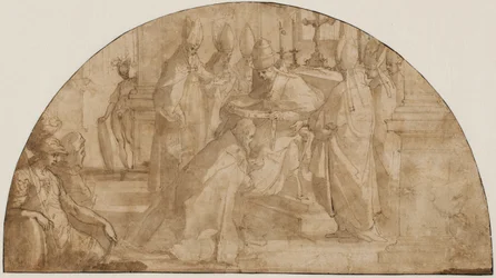 A Pope Consecrating a Bishop: Study for a Lunette