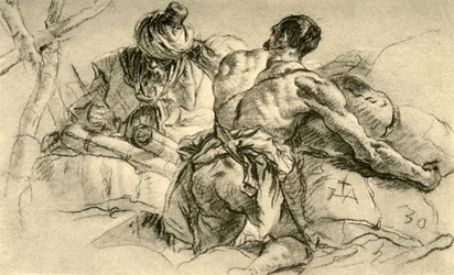 Oriental Merchants with Bales of Wares, 1753, 1928