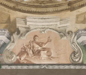 The Fall of the Demons, Stories of Scipio, detail, 1731 (detail)