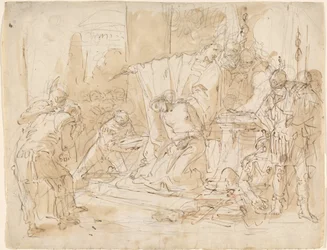 The Sacrifice of Iphigenia / Study of a Male Nude