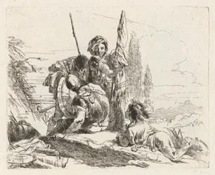 Three Soldiers and a Boy, from Various Capriccios