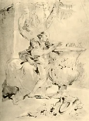 Young Woman and Boy, mid 18th century, 1928