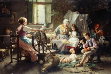 At the Spinning Wheel