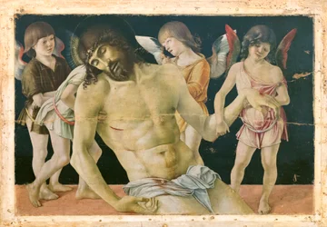 Dead Christ Supported by Angels