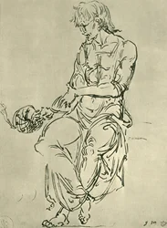 Seated Man with Astronomical Instrument, late 15th century, 1943