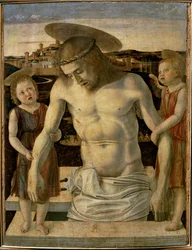 The Dead Christ Supported by Two Angels