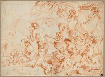Bacchanal Before a Herm