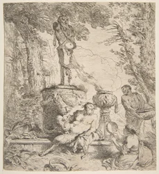 Bacchanal Before an Altar to the Gods, ca. 1645