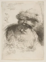 Head of an Old Bearded Man with a Turban, from the Series of Small Heads in Oriental Costume