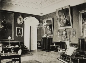 The Paskevich Residence in Gomel, Red Living Room, 1860s