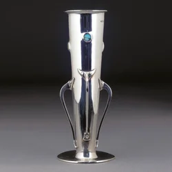 A Cymric Silver and Turquoise Vase