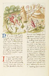 Decameron, The Roman Countryside; Agnolella fleeing the bandits, Fifth day, story 3