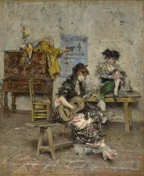 A Guitar Player, 1872