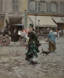 Crossing the Street. 1873-75