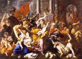 The Massacre of the Innocents, by Johann Christoph Storer (1611-1671), 300x420 cm, Church of St Eustorgio, Milan, Italy.