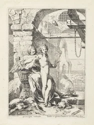 Icarus Receiving His Wings from Daedalus