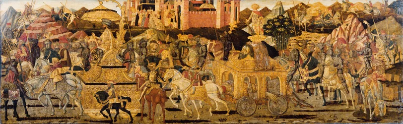 Cassone Central Panel: The Triumph of David