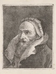 Bearded Old Man with a Cap, from the Collection of Heads