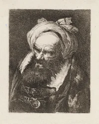 Elderly Man with a Turban, from the Raccolta di Teste (Collection of Heads)