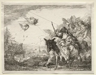 Flight into Egypt: Joseph Pausing to Gaze at the Infant Christ