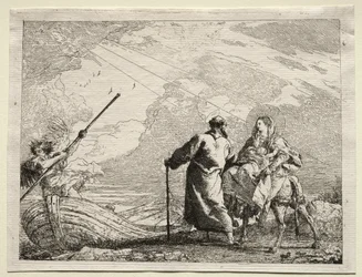 Flight into Egypt: The Holy Family Arriving at the Bank of the River