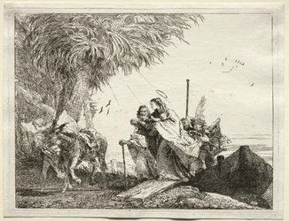 Flight into Egypt: The Holy Family, Disembarking