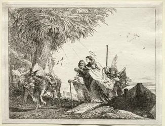 Flight into Egypt: The Holy Family, Disembarking
