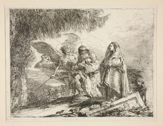 Joseph Carrying Jesus in his Arms, from the series Idee pittoresche sopra la fuga in Egitto (Flight into Egypt)