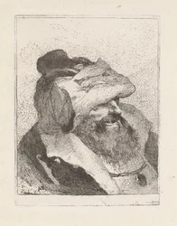 Old Man with His Hat on His Forehead, from the Collection of Heads