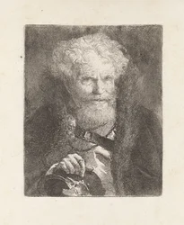 Old Man with a Helmet, from the Raccolta di Teste (Collection of Heads)