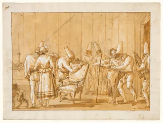 Punchinello is Helped to a Chair