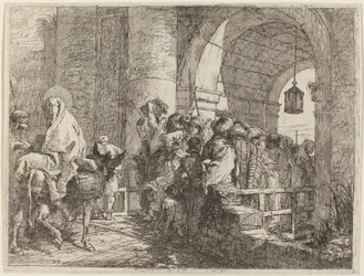 The Holy Family Arriving at a City Gate