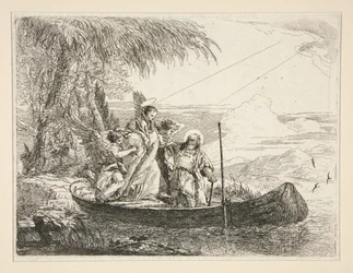 The Holy Family Enters a Boat, from the series Idee pittoresche sopra la fuga in Egitto (Flight into Egypt)