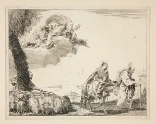 The Holy Family, from the series Idee pittoresche sopra la fuga in Egitto (Flight into Egypt)