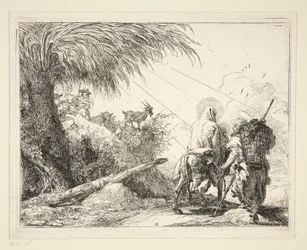 The Holy Family on a Rocky Path, from the series Idee pittoresche sulla fuga in Egitto (Flight into Egypt)