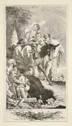 The Holy Family with the Beggar and his Son